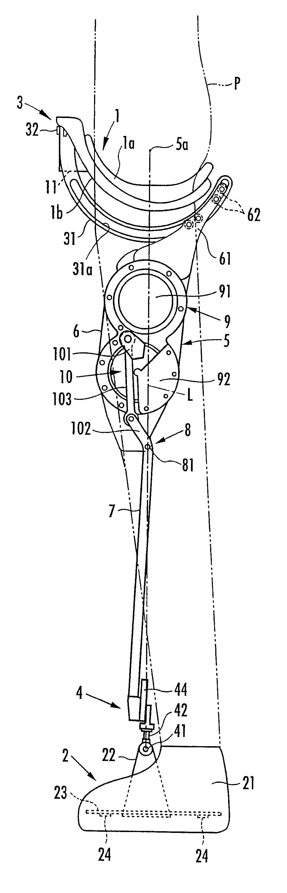 Walk supporting device