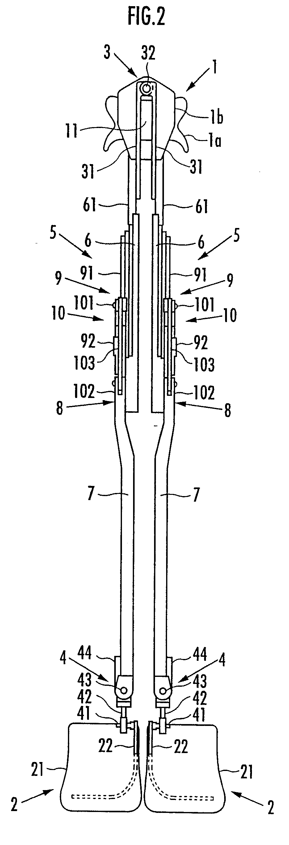 Walk supporting device