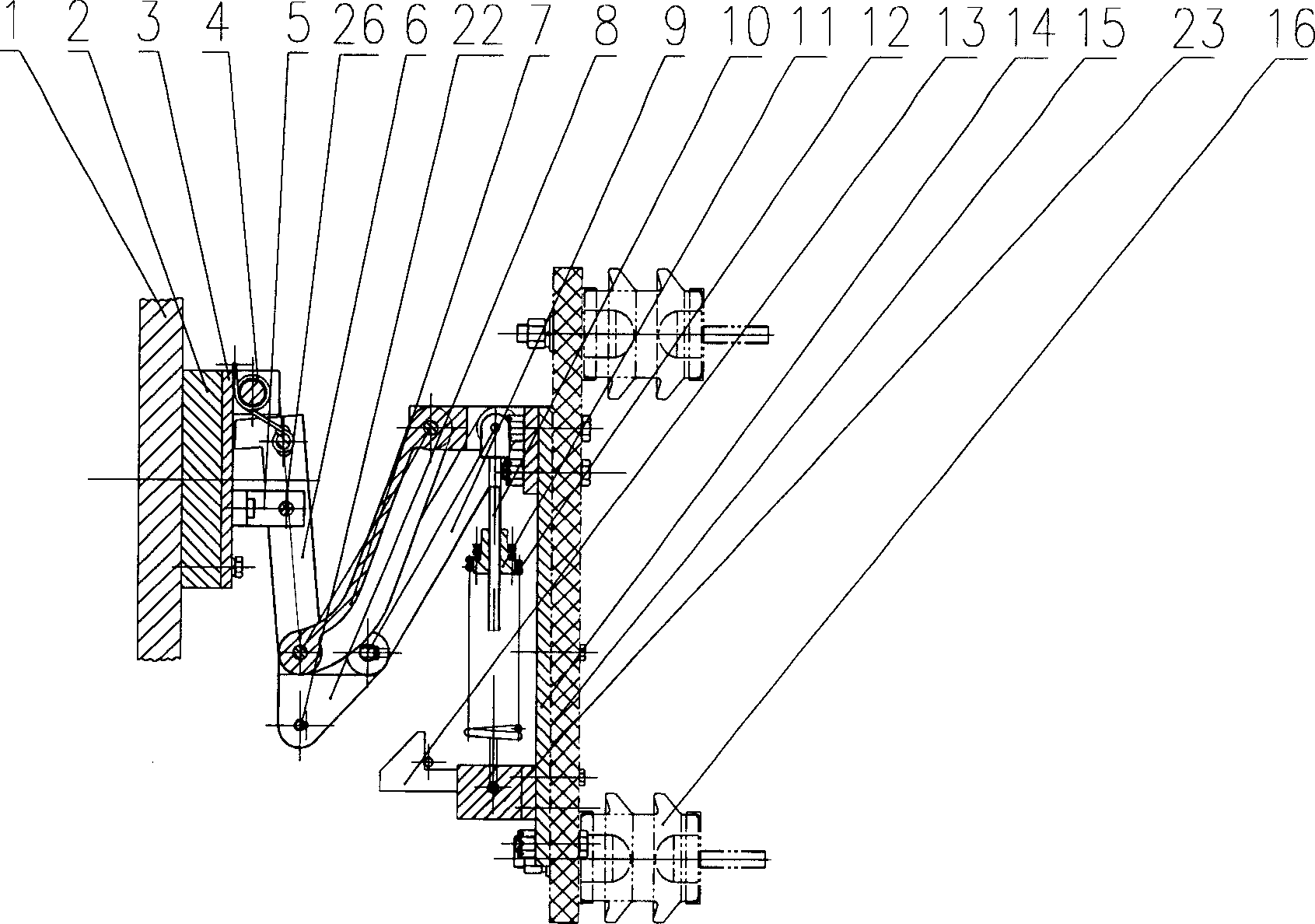 Lateral current collector