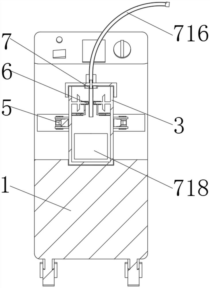 Lung-heat-clearing and sputum-excretion device for respiratory medicine department