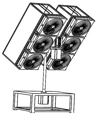 Unit type photoelectric-thermoelectric-hot water composite system by use of solar energy full spectrum