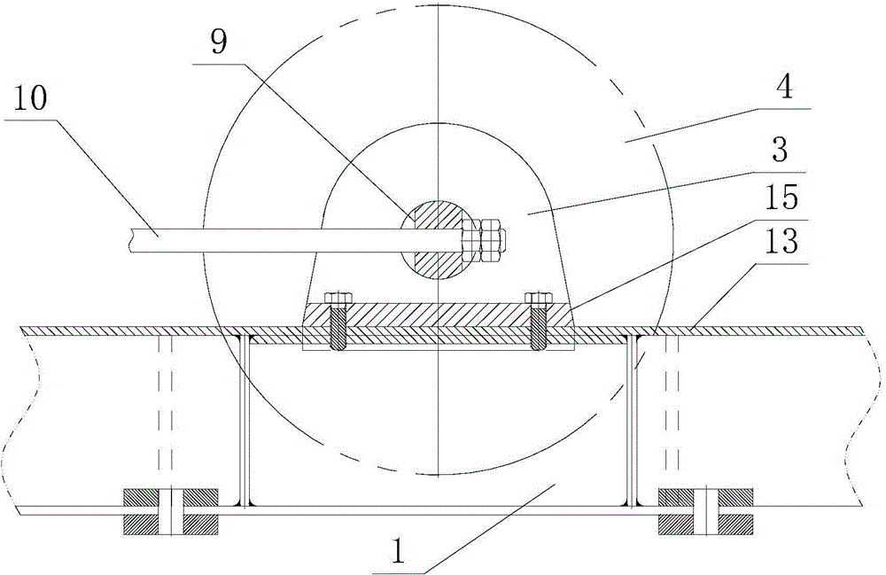 Supporting wheel device used for cabling machine