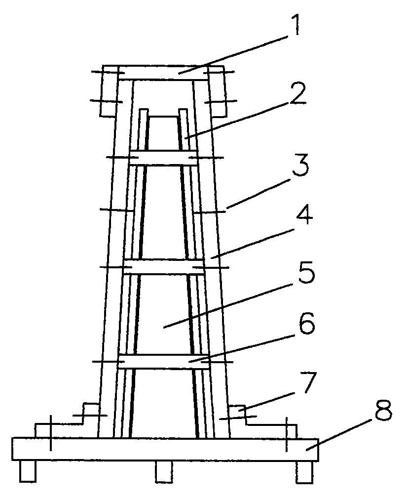 Welding method of titanium alloy framework and covering variable cross-section element