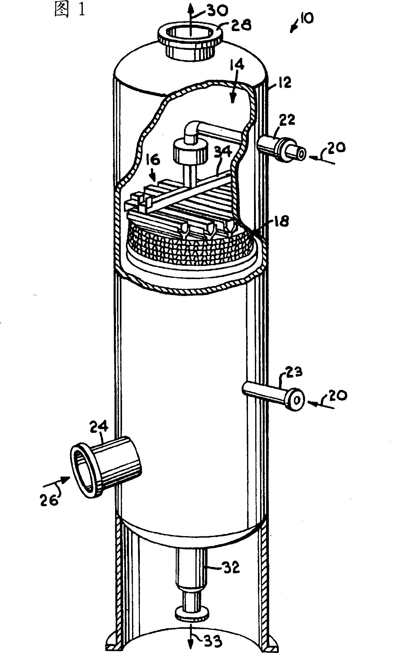 Liquid distributor in mass transfer column and method of installation and use