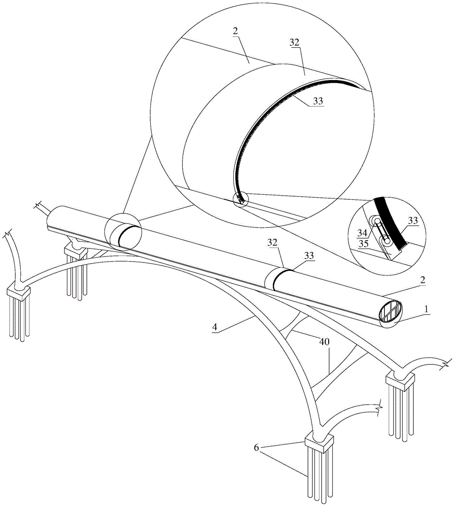 Deep see immersed type tunnel based on rigidity carrier