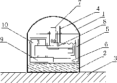 Method for measuring safety distance between suspension arm of crane and running super high voltage transmission line