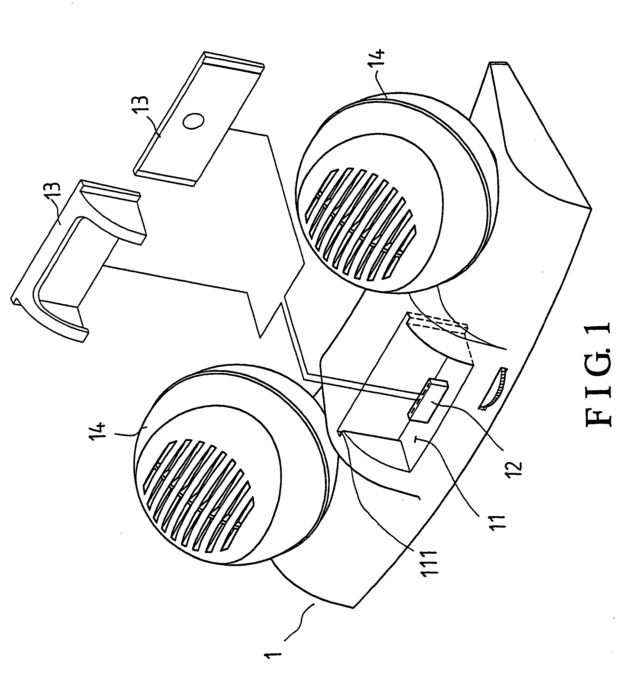 On a support seat of an audio player