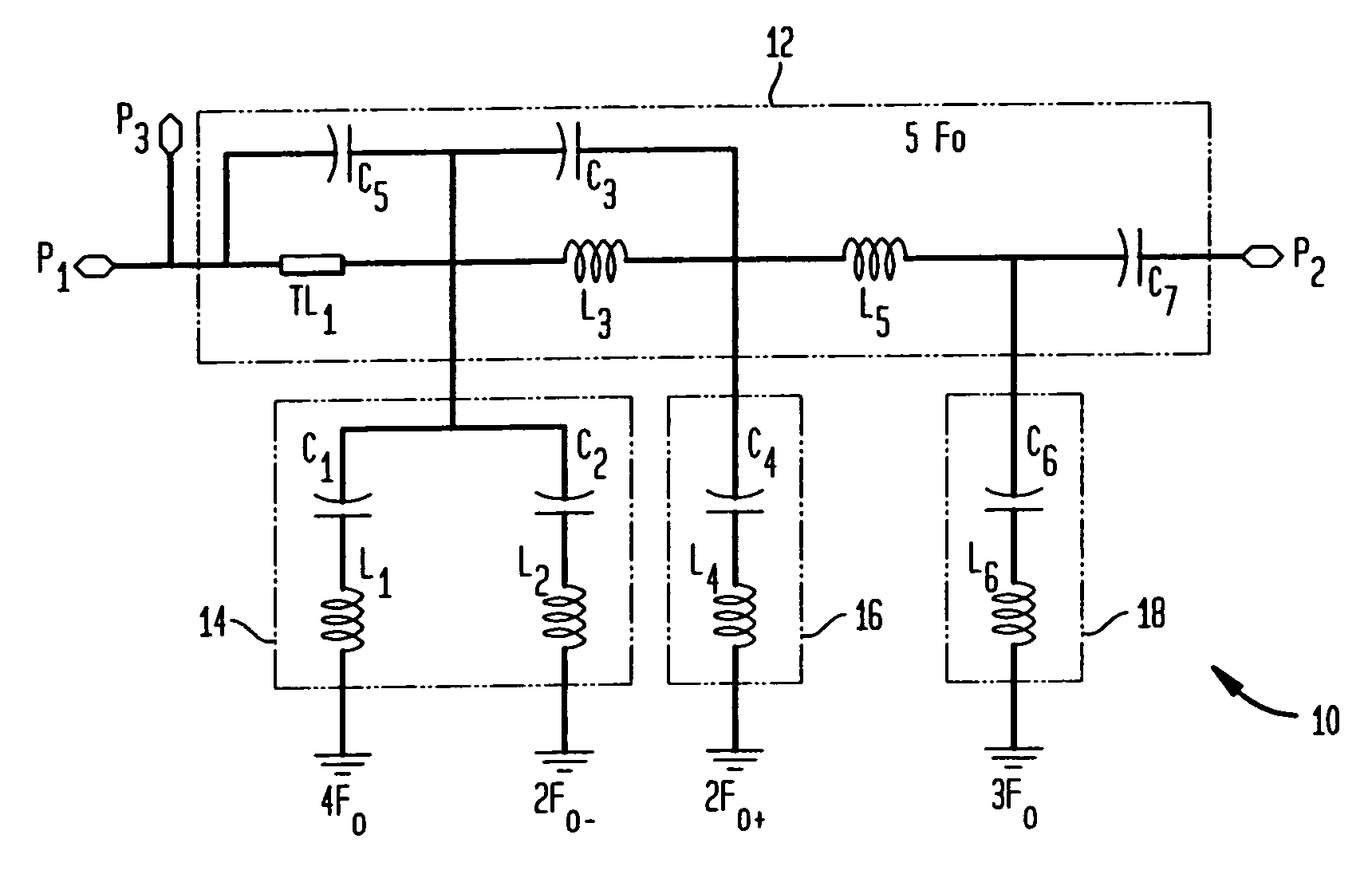 Combined matching and filter circuit