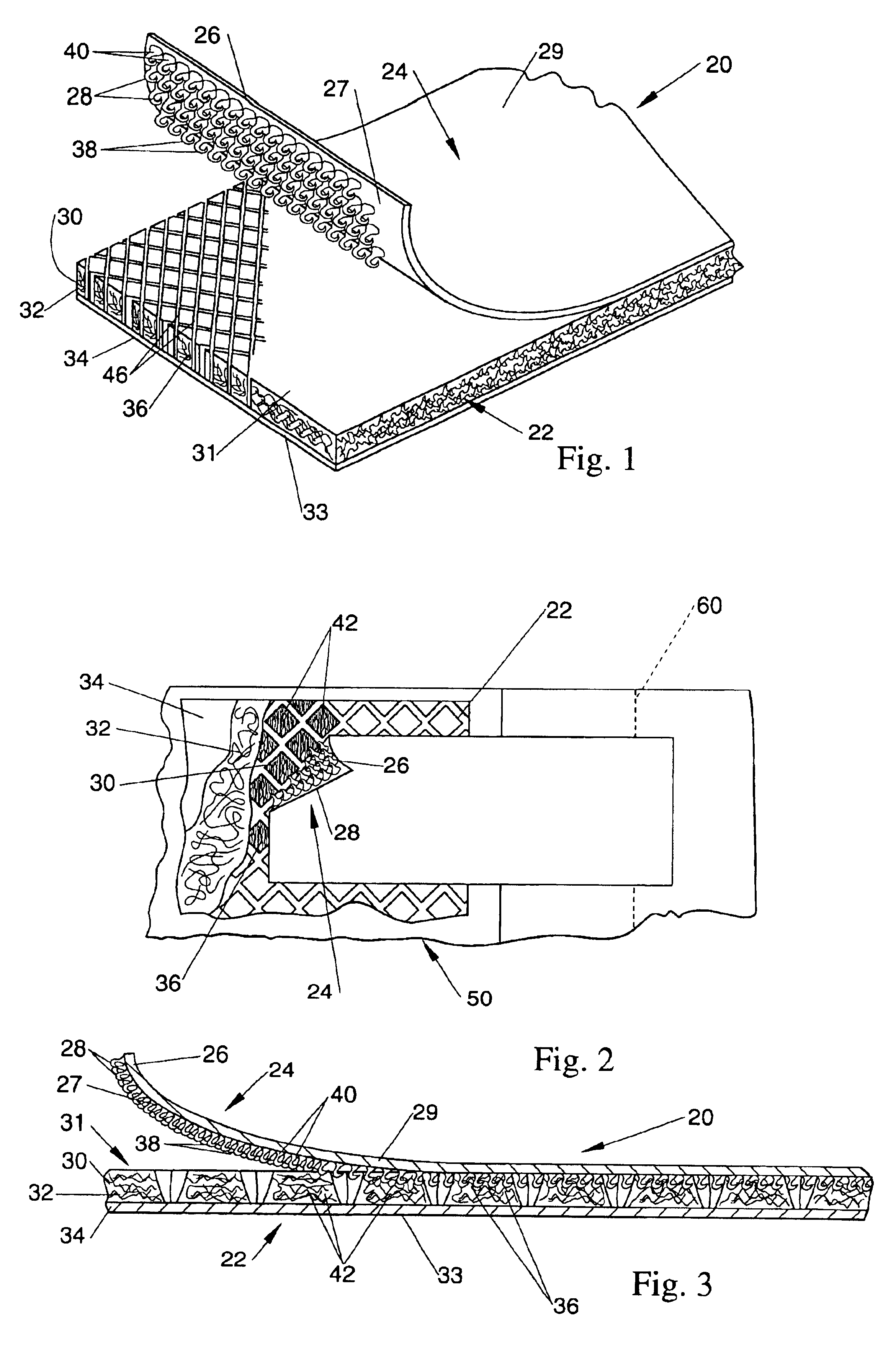 Method of making multi-layer female component for refastenable fastening device