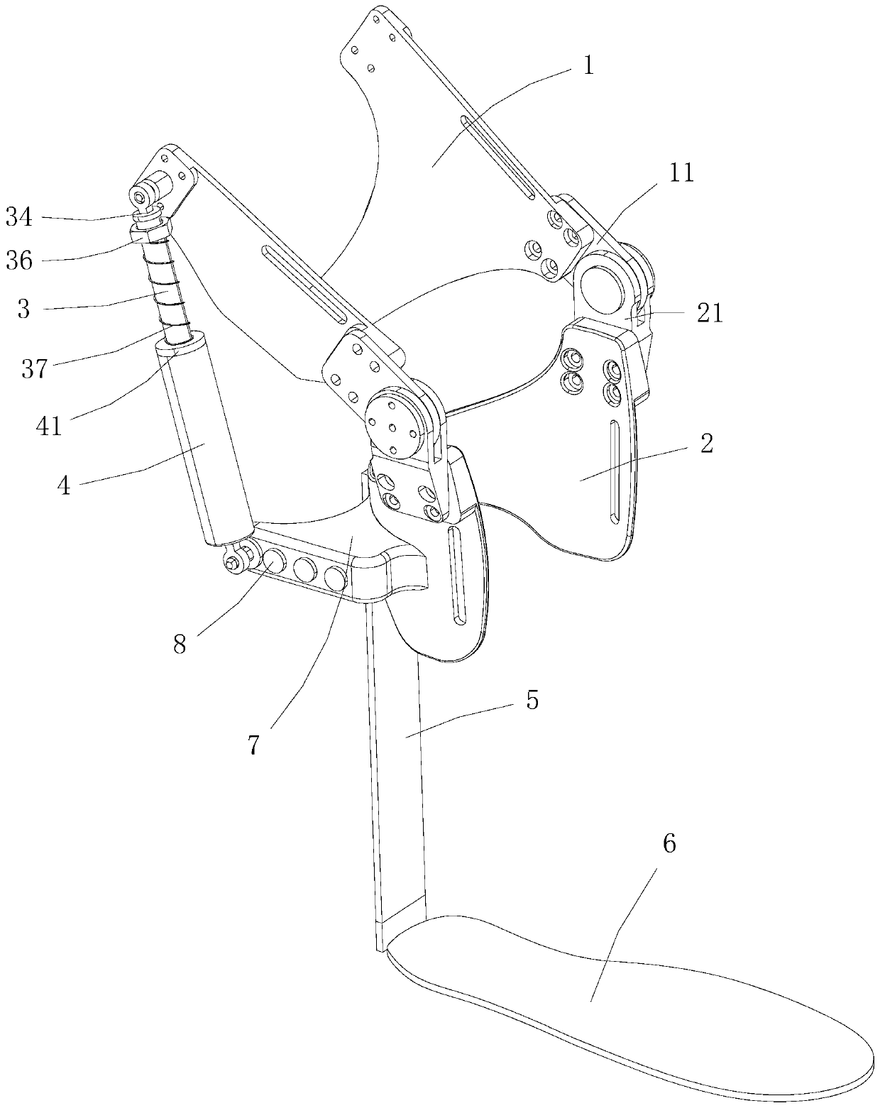 knee walking robot