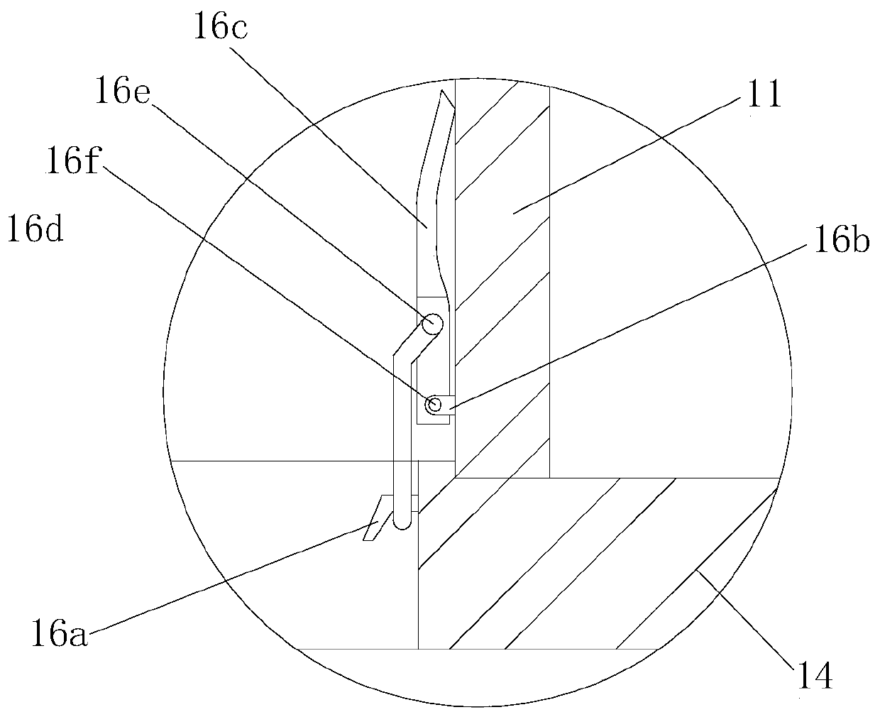 Concrete sample temperature anti-crack test device and test method