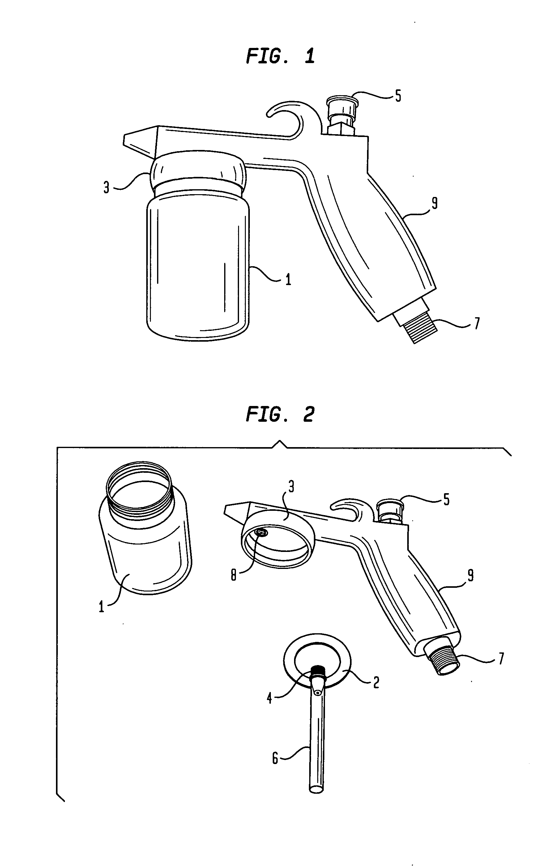 Spray gun modifications for polymeric coating applicators