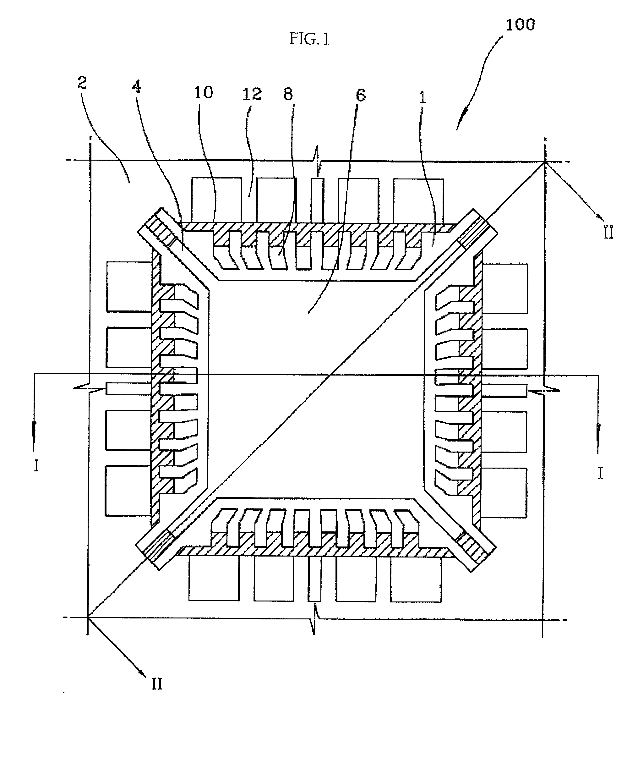 Semiconductor package with lead frame