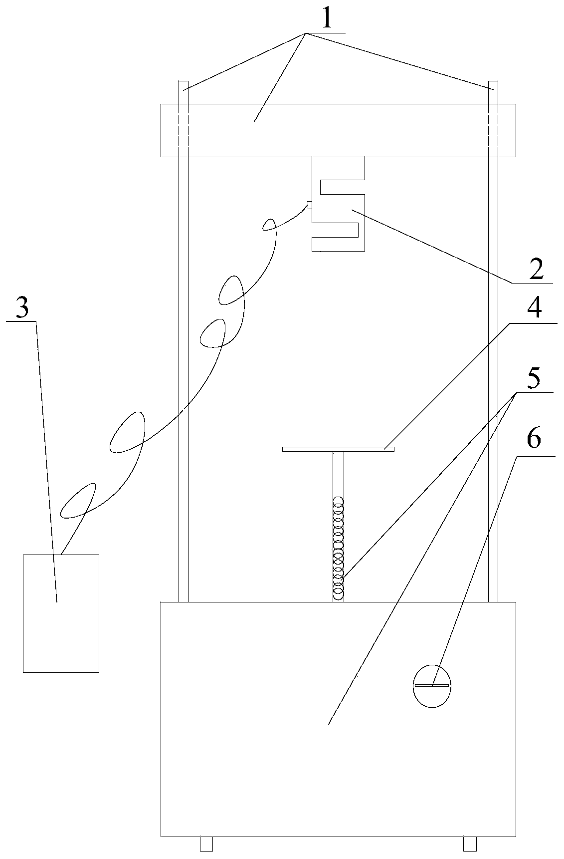 Numerical display proving ring coefficient calibration device