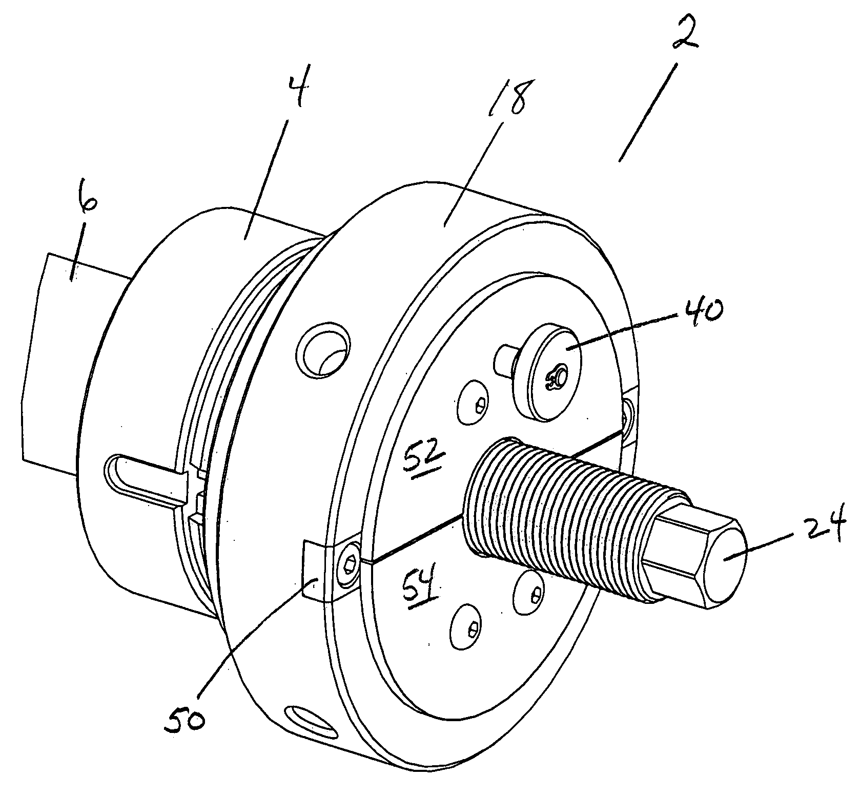 Quick-adjust draw rod positioning nut