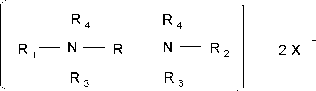 Twin cationic surface active agent and viscoelastic fracturing fluid containing same