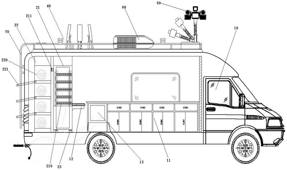 Electric power engineering start-up debugging car