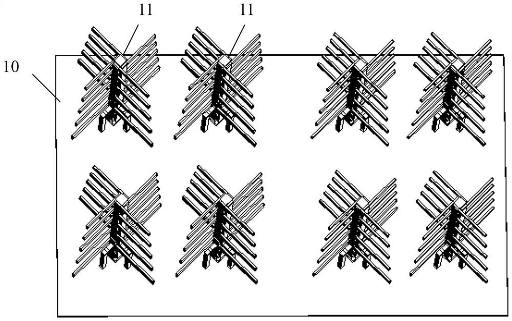 Multi-channel reverse-to-circle WIFI signal transmitting and receiving device