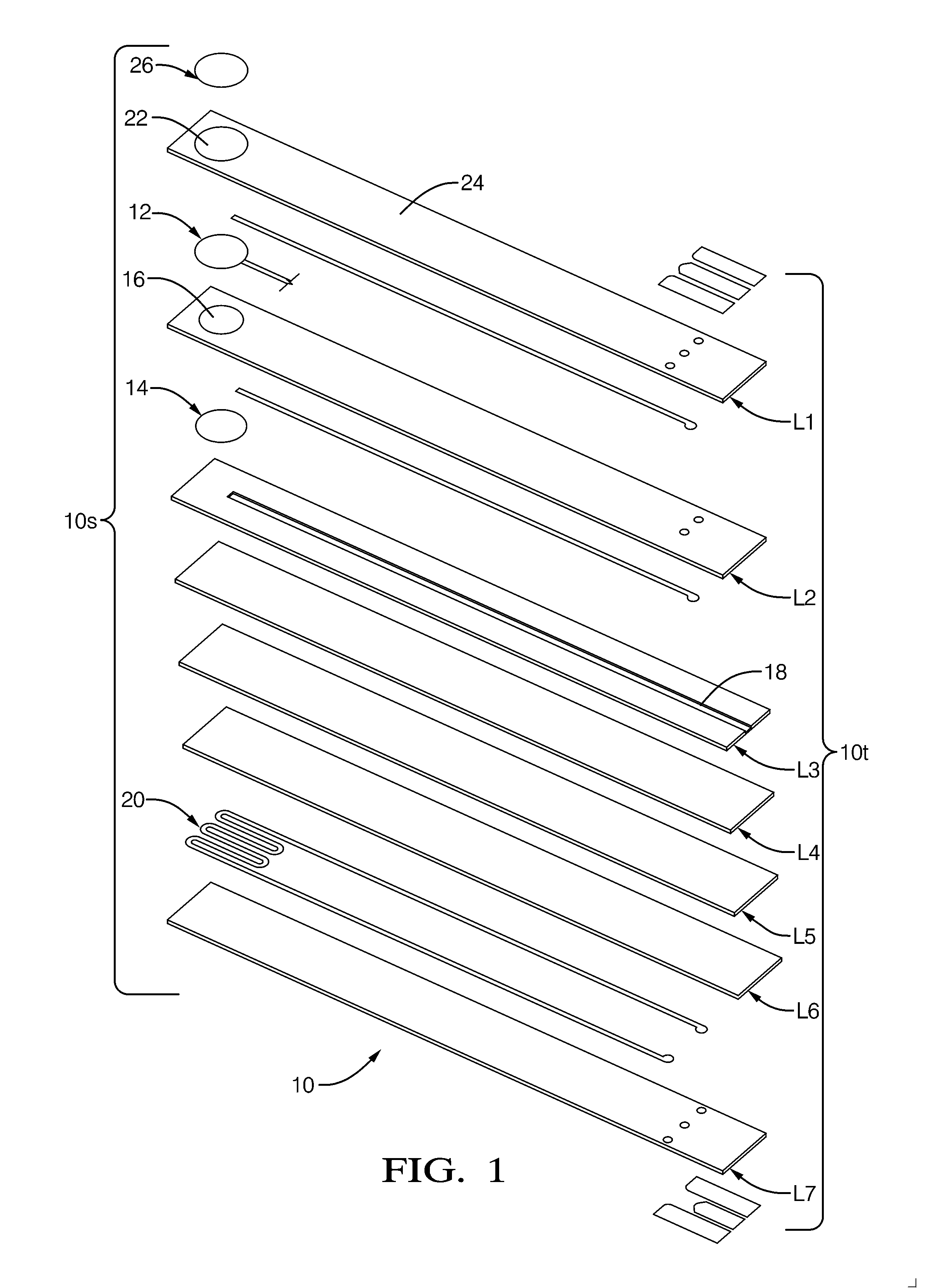 Low cost co-fired sensor heating circuit