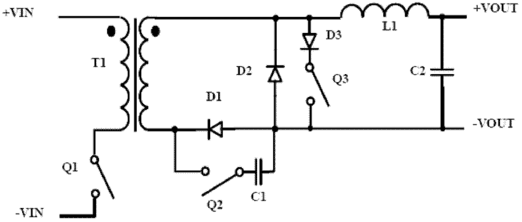 Single-end forward power inverter