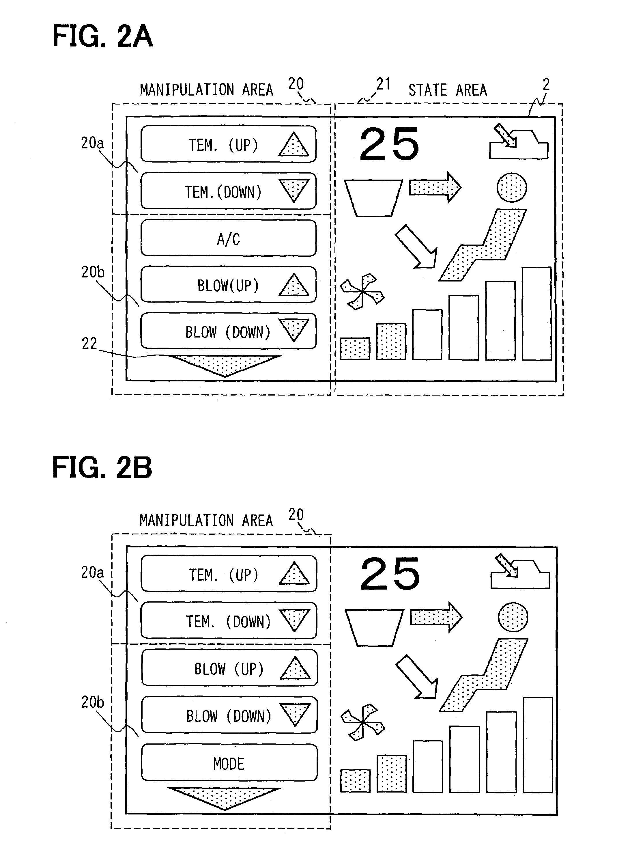 In-vehicle-device control system varying manipulation item display