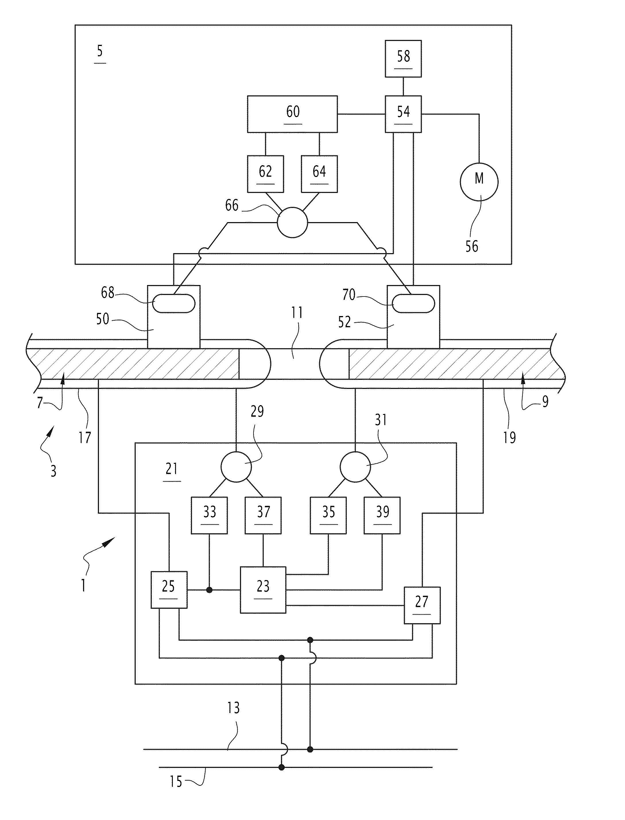 Method for controlling a land transport vehicle, land transport vehicle, ground equipment and transport system