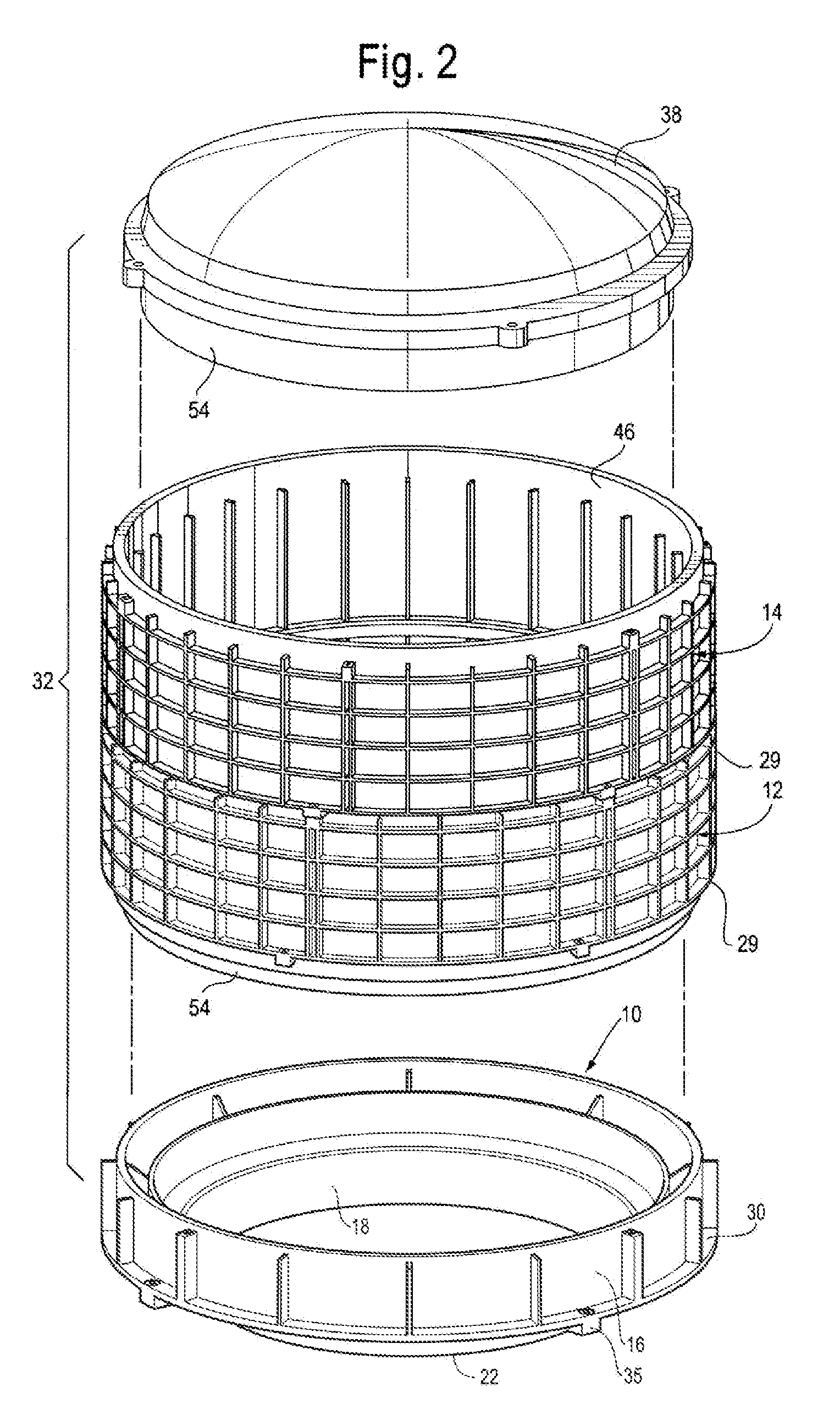 Riser pan component for on-site waste systems