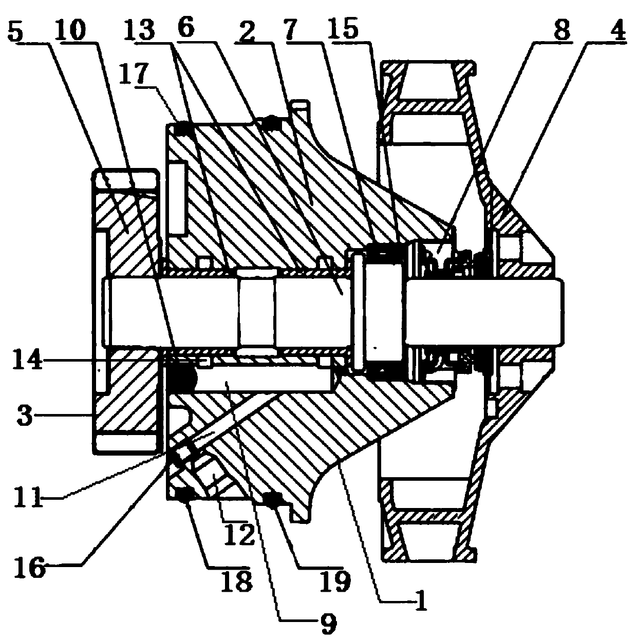 Automobile engine cooling water pump