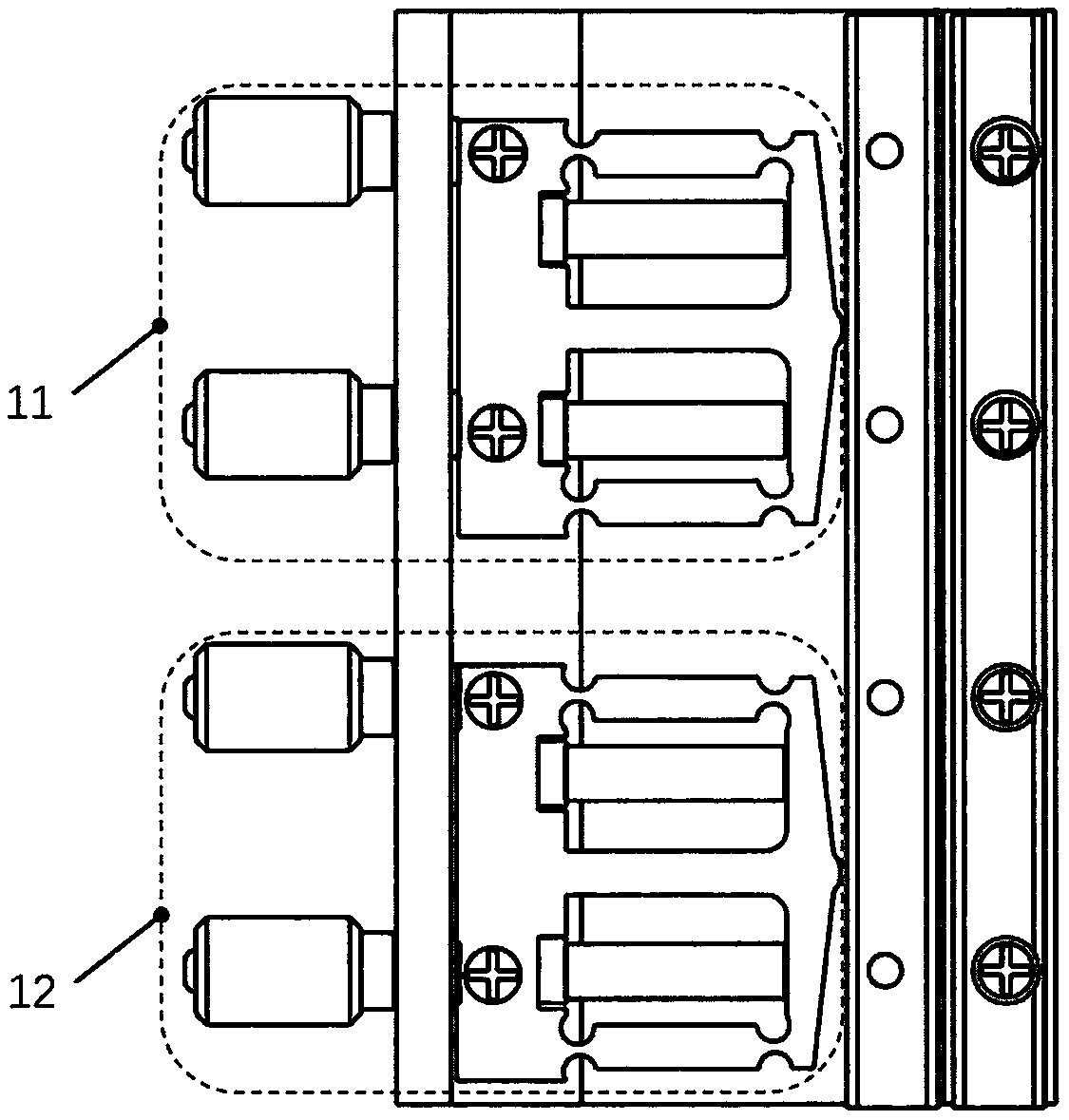 Umbrella-shaped crawling type piezoelectric driving platform