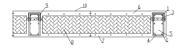 Assembling-type building prefabricated reinforced concrete inner heat preservation wall body and inner-outer wallboard connecting reinforced steel bar