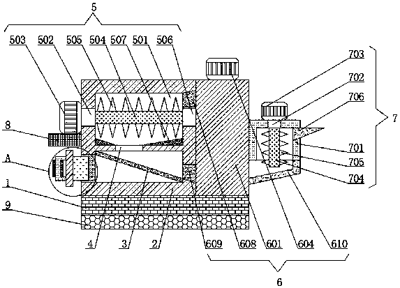 Environment-friendly type domestic garbage multi-stage crushing equipment