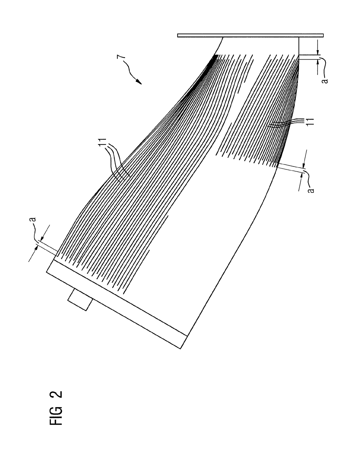 Gas turbine system with a transition duct having axially extending cooling channels