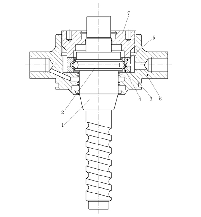 Assembly tool and assembly process for screw bearing of automobile steering device