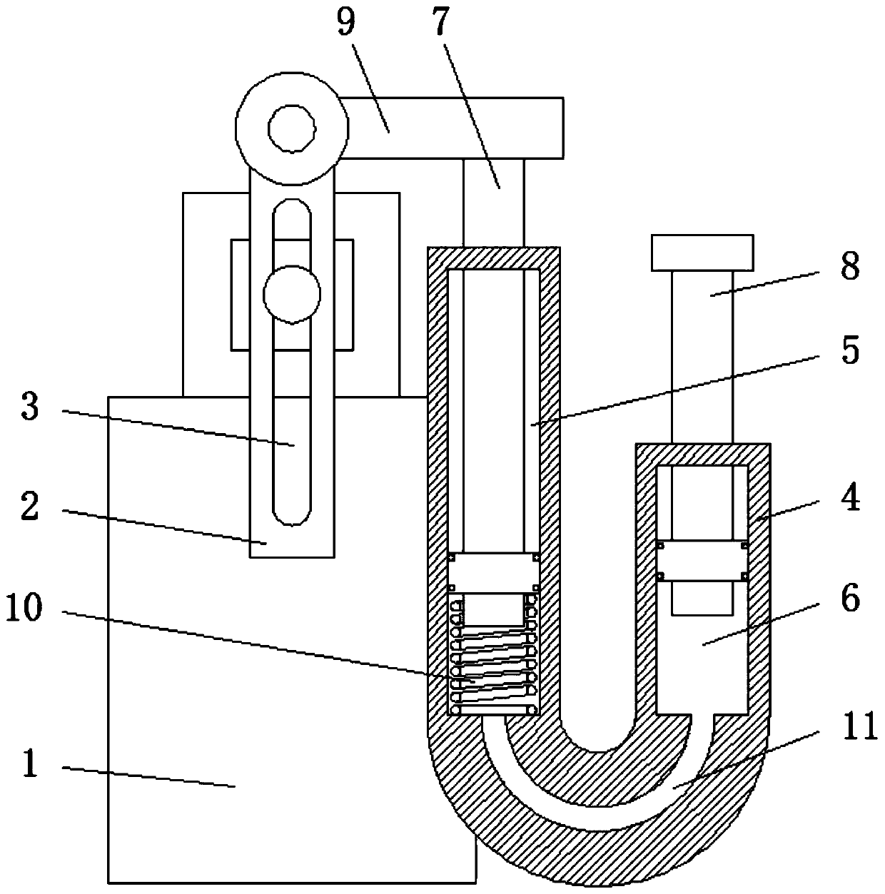 Travel switch buffer device