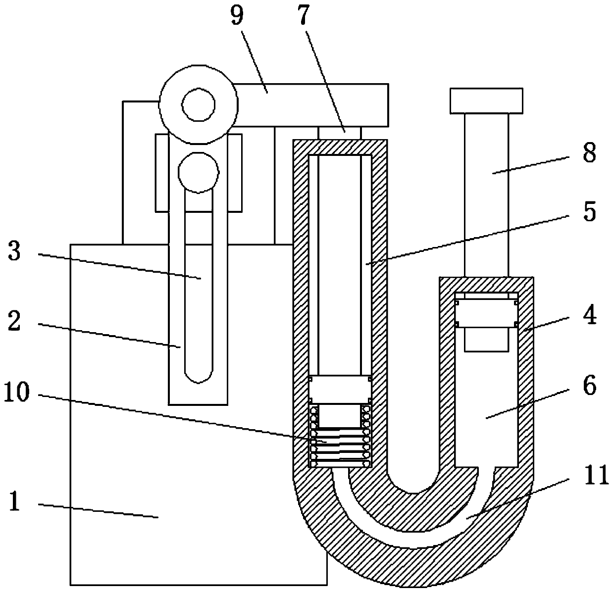 Travel switch buffer device