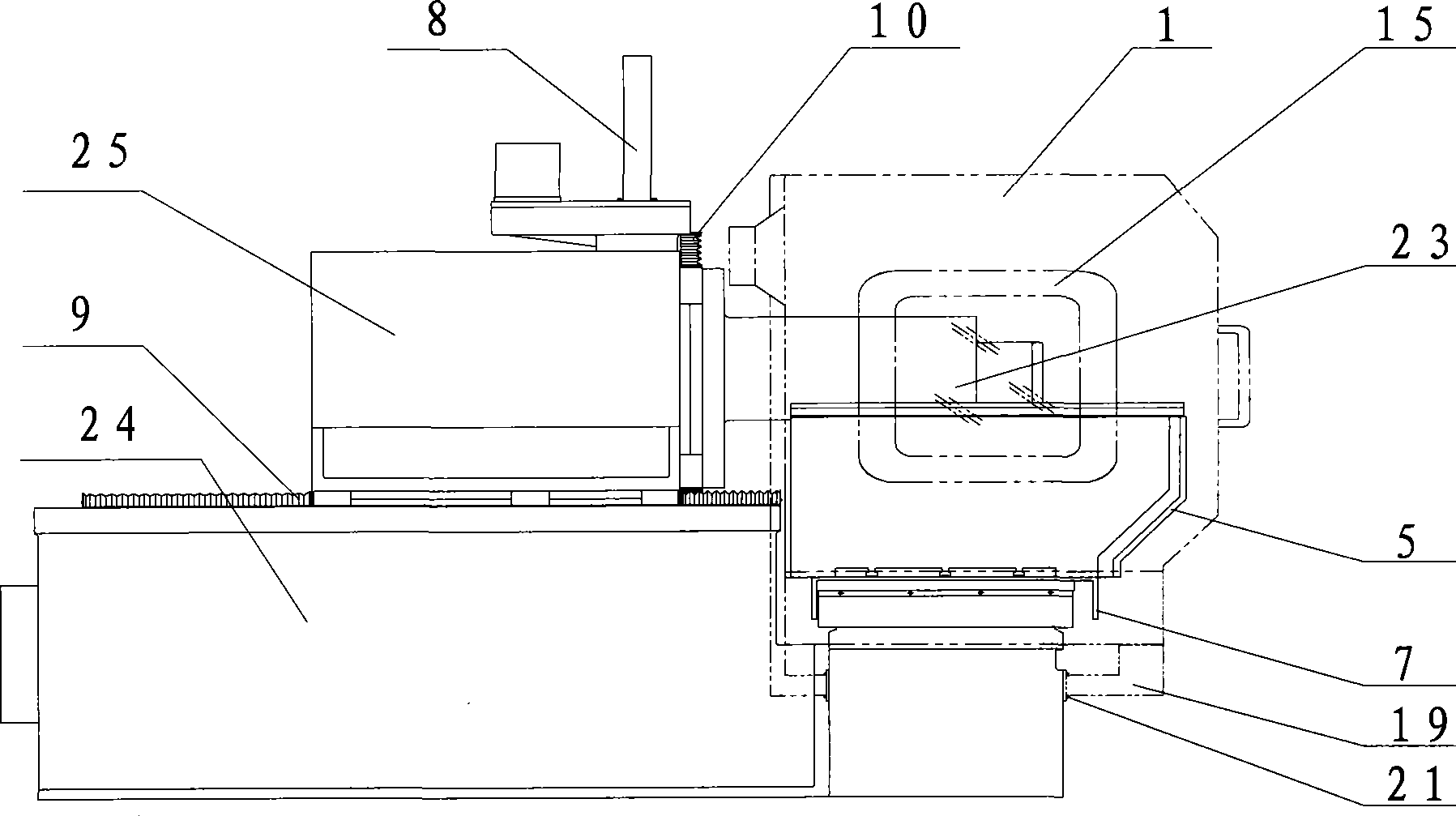 Machine tool protection system of precision grinding machine