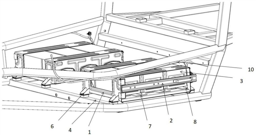 A kind of car side sub-box power exchange device and electric car