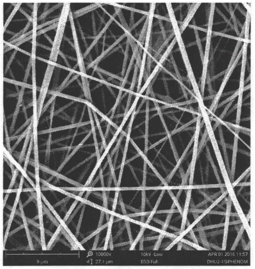 Method for preparing antibacterial wound dressing with high chitosan content by means of electrostatic spinning