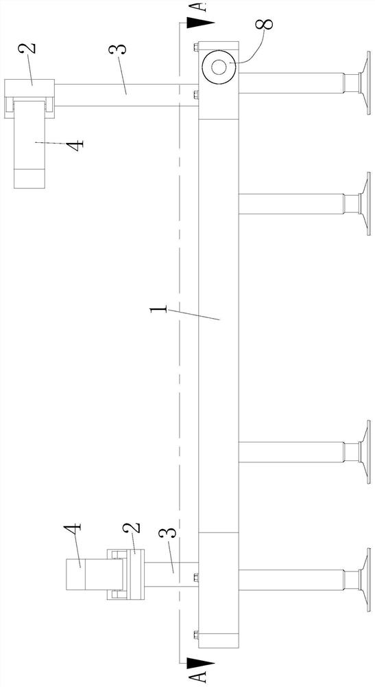 A fixture for automobile exhaust manifold inspection