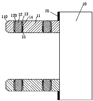 Improved household power supply power-on and power-off device