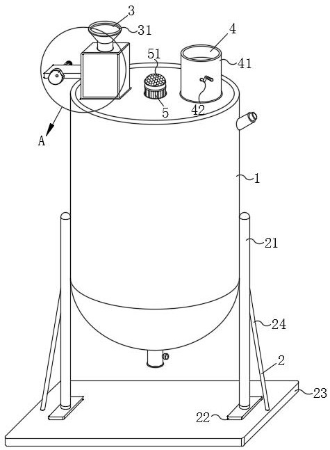 Battery electrode material processing device