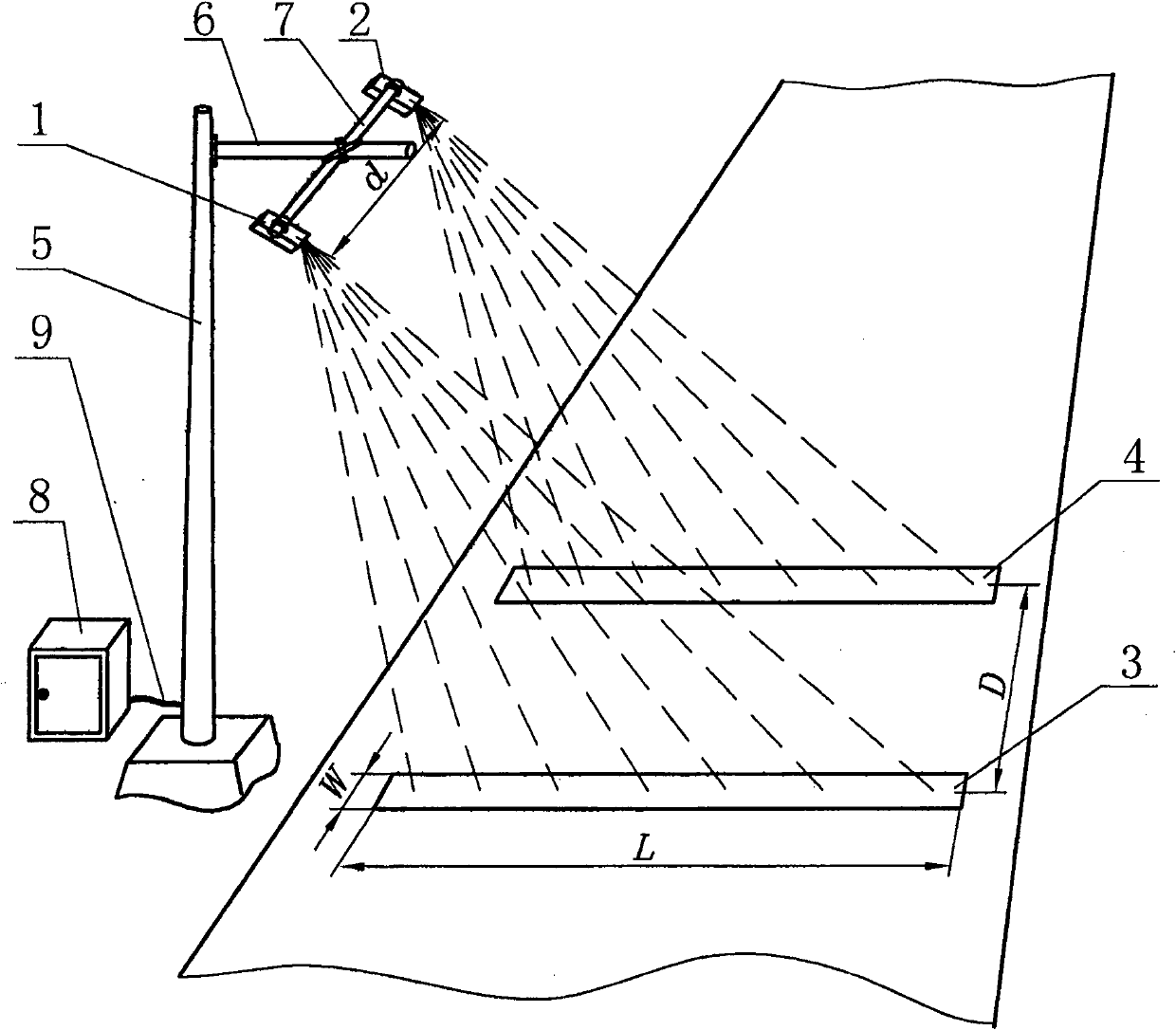 Infrared laser traffic information acquisition instrument