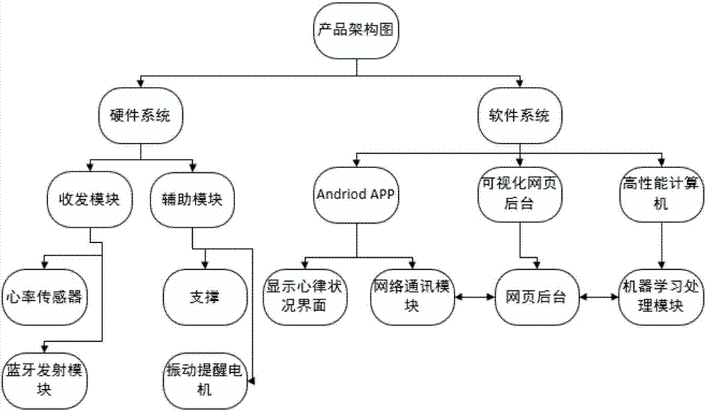 Heart rhythm abnormality dynamic real-time diagnosis system