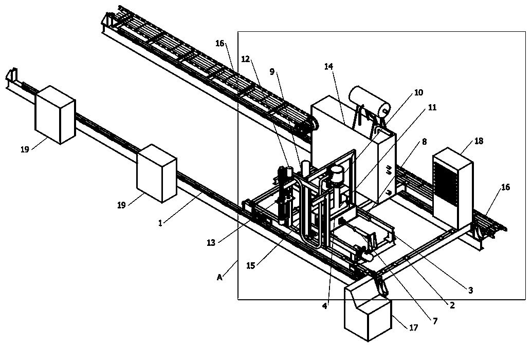 Mobile metal liquid automatic casting device