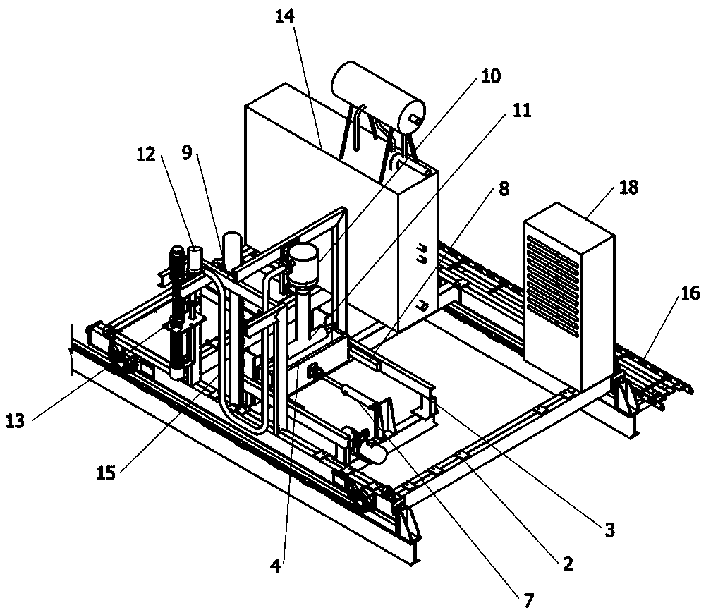 Mobile metal liquid automatic casting device