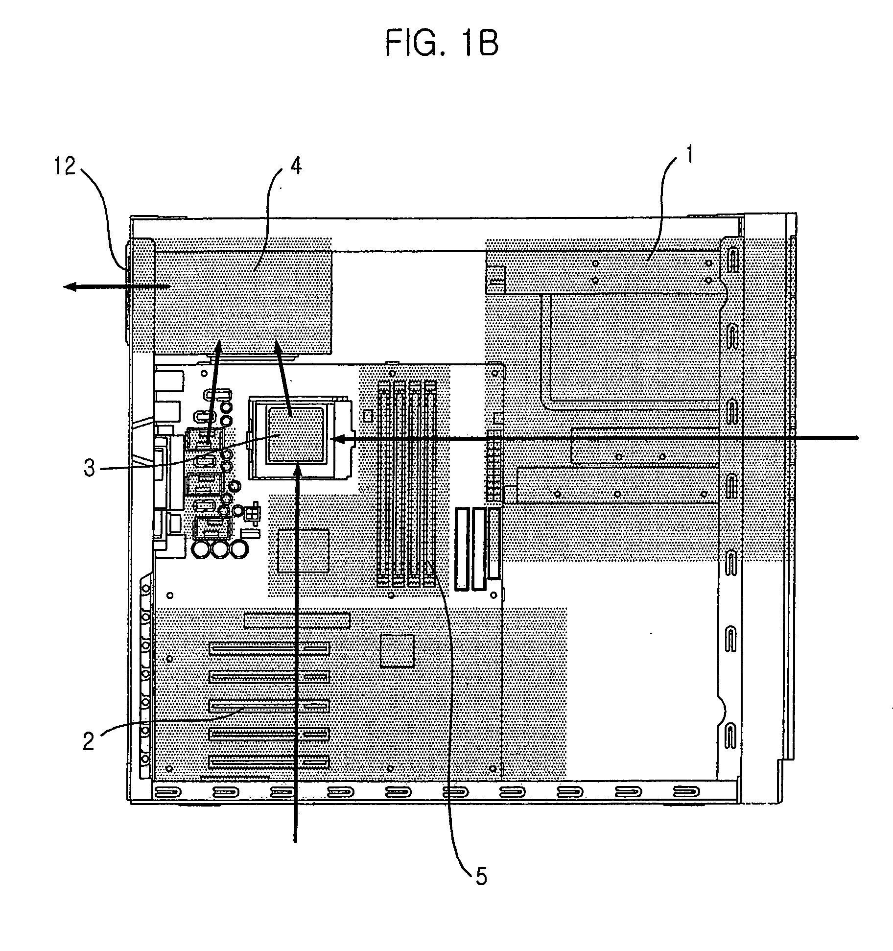 Cooling system for electric element of personal computer