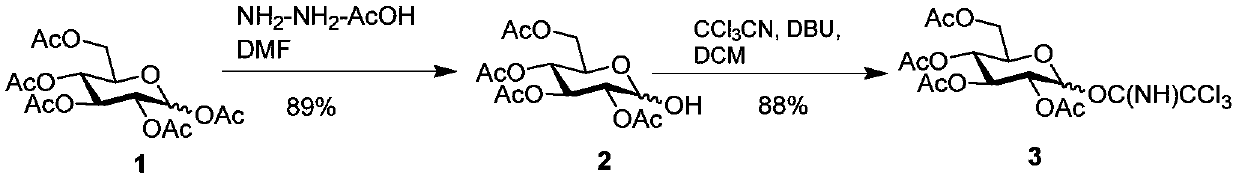 Chemical synthesis method of Bacillus pyocyaneus 011 serotype O antigen oligosaccharide