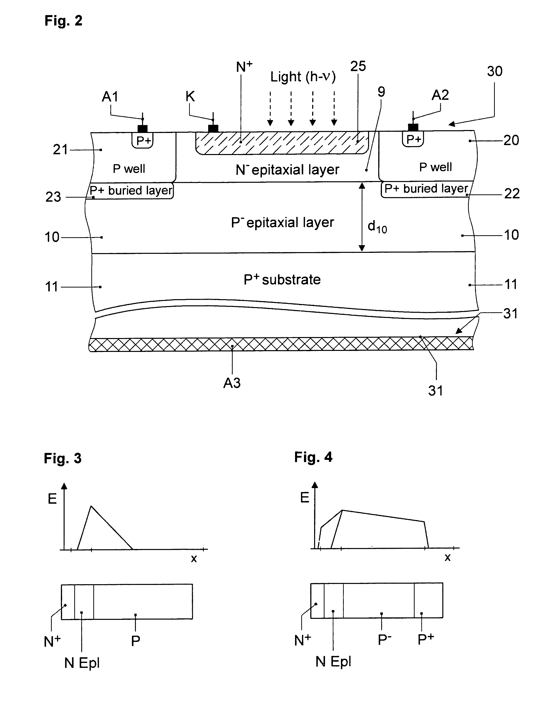 Monolithically integrated vertical pin photodiode used in biCMOS technology