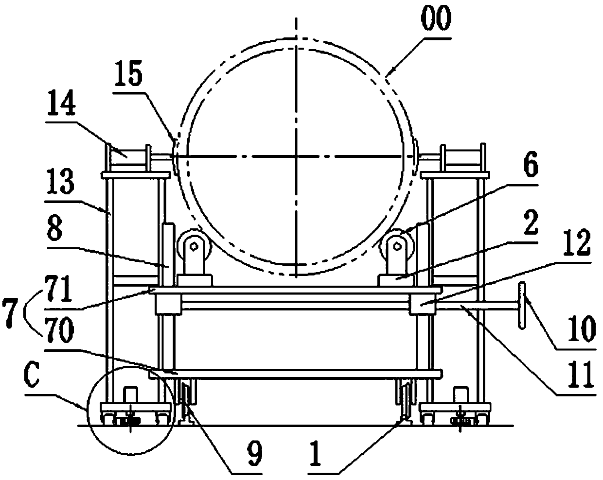 Offline cutting equipment for pipeline