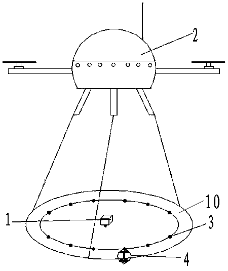 Unmanned aerial vehicle catching device